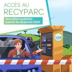 Nouvelles modalités d'accès aux recyparcs d’inBW